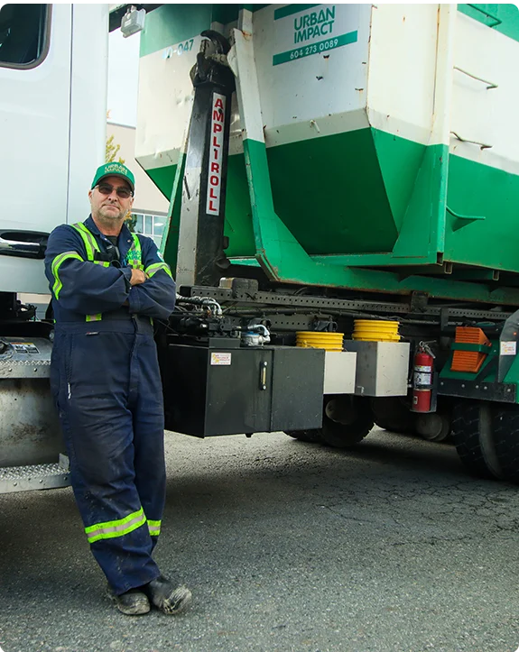 man leaning on truck image