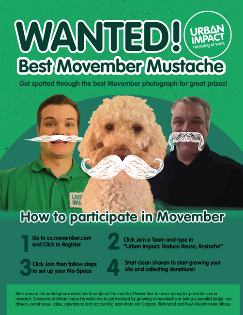 WANTED: The Best Moustaches at Urban Impact!